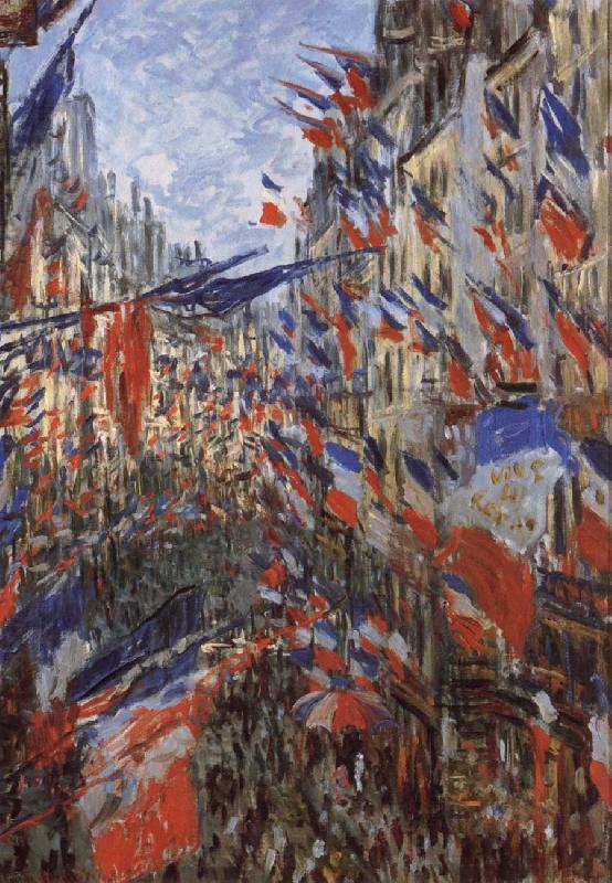 Claude Monet Rus Saint-Denis,Festivities of 30 June oil painting image